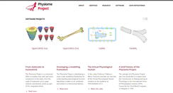 Desktop Screenshot of physiomeproject.org